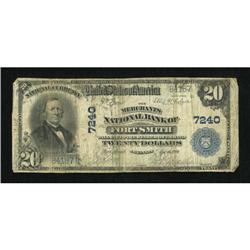 Fort Smith, AR - $20 1902 Plain Back Fr. 650 The