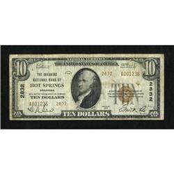 Hot Springs, AR - $10 1929 Ty. 2 The Arkansas NB