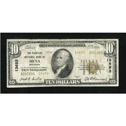 Mena, AR - $10 1929 Ty. 2 The Planters NB Ch. #