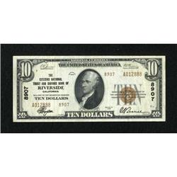 Riverside, CA - $10 1929 Ty. 2 The Citizens