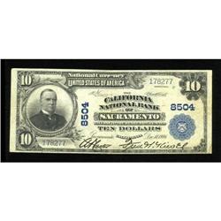 Sacramento, CA - $10 1902 Plain Back Fr. 626 The