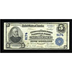 San Francisco, CA - $5 1902 Plain Back Fr. 600