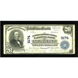 San Francisco, CA - $20 1902 Plain Back Fr. 652
