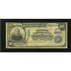 San Francisco, CA - $10 1902 Plain Back Fr. 627