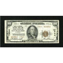 San Francisco, CA - $100 1929 Ty. 2 Bank of
