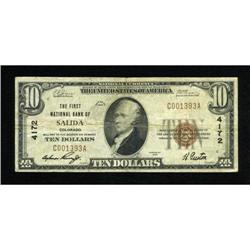 Salida, CO - $10 1929 Ty. 1 The First NB Ch. #