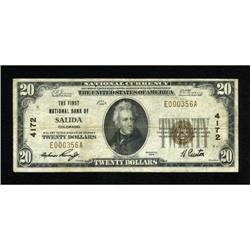 Salida, CO - $20 1929 Ty. 1 The First NB Ch. #