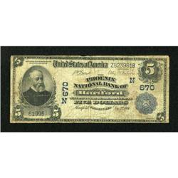 Hartford, CT - $5 1902 Plain Back Fr. 598 The