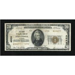Fernandina, FL - $20 1929 Ty. 2 The First NB Ch.