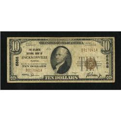 Jacksonville, FL - $10 1929 Ty. 1 The Atlantic