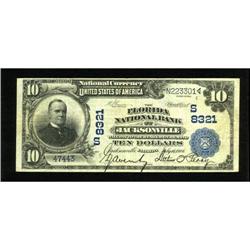 Jacksonville, FL - $10 1902 Plain Back Fr. 626