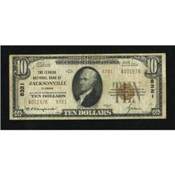 Jacksonville, FL - $10 1929 Ty. 2 The Florida NB