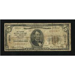 Miami, FL - $5 1929 Ty. 1 The Florida NB & TC