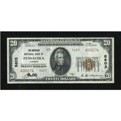 Pensacola, FL - $20 1929 Ty. 2 The American NB