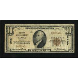 Tampa, FL - $10 1929 Ty. 1 The First NB Ch. #