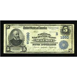 Augusta, GA - $5 1902 Date Back Fr. 594 The