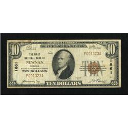 Newnan, GA - $10 1929 Ty. 1 The First NB Ch. #