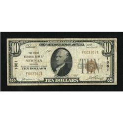 Newnan, GA - $10 1929 Ty. 1 The First NB Ch. #