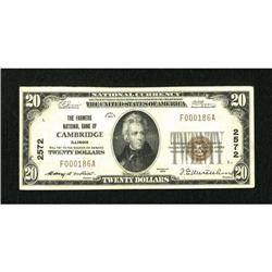 Cambridge, IL - $20 1929 Ty. 1 The Farmers NB