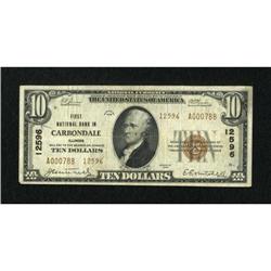 Carbondale, IL - $10 1929 Ty. 2 First NB Ch. #