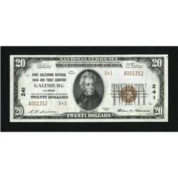 Galesburg, IL - $20 1929 Ty. 2 First Galesburg