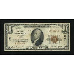 Lacon, IL - $10 1929 Ty. 1 The First NB Ch. #