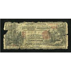 Mount Carroll, IL - $5 1875 Fr. 401 The First NB