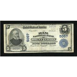 Mount Vernon, IL - $5 1902 Plain Back Fr. 606