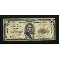 Tamaroa, IL - $5 1929 Ty. 1 The First NB Ch. #
