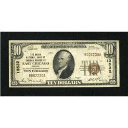 East Chicago, IN - $10 1929 Ty. 1 The Union NB
