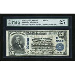 Indianapolis, IN - $20 1902 Plain Back Fr. 653