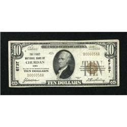 Churdan, IA - $10 1929 Ty. 1 The First NB Ch. #