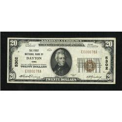 Dayton, IA - $20 1929 Ty. 1 The First NB Ch. #