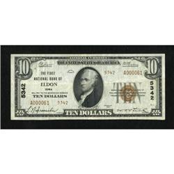 Eldon, IA - $10 1929 Ty. 2 The First NB Ch. #