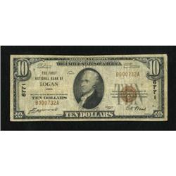 Logan, IA - $10 1929 Ty. 1 The First NB Ch. #