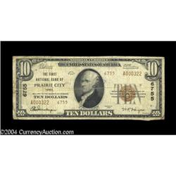 Prairie City, IA - $10 1929 Ty. 2 The First NB