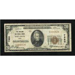 Sheldon, IA - $20 1929 Ty. 1 The Sheldon NB Ch.