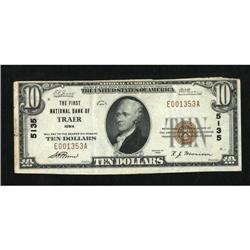 Traer, IA - $10 1929 Ty. 1 The First NB Ch. #