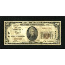 Traer, IA - $20 1929 Ty. 1 The First NB Ch. #