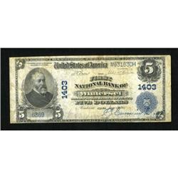 Winterset, IA - $5 1902 Plain Back Fr. 598 The