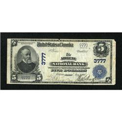 Abilene, KS - $5 1902 Plain Back Fr. 600 The