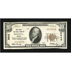 Augusta, KS - $10 1929 Ty. 1 The First NB Ch. #