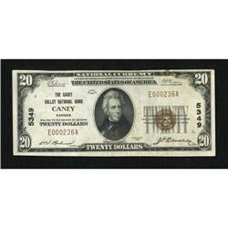 Caney, KS - $20 1929 Ty. 1 The Caney Valley NB