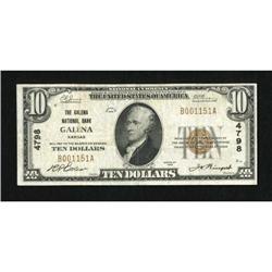 Galena, KS - $10 1929 Ty. 1 The Galena NB Ch. #