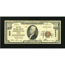 Hoisington, KS - $10 1929 Ty. 1 The First NB Ch.