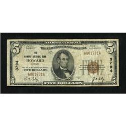 Howard, KS - $5 1929 Ty. 1 The Howard NB Ch. #