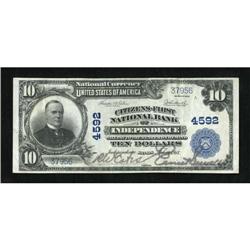 Independence, KS - $10 1902 Plain Back Fr. 632