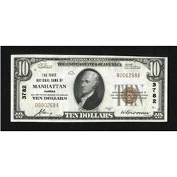 Manhattan, KS - $10 1929 Ty. 1 The First NB Ch.
