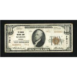 Marion, KS - $10 1929 Ty. 2 The Marion NB Ch. #