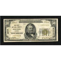 Newton, KS - $50 1929 Ty. 1 The First NB Ch. #